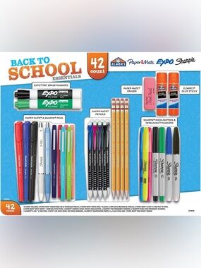 Sharpie Back to School Essentials Set - Expo Markers Pens and More New